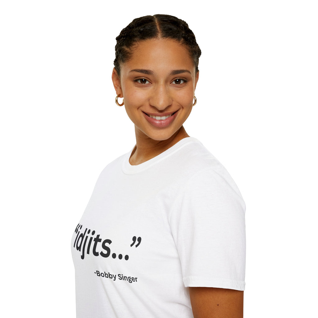 idjits quote T-Shirt | Bobby Singer Supernatural TV Show Tee - Erudition Designs