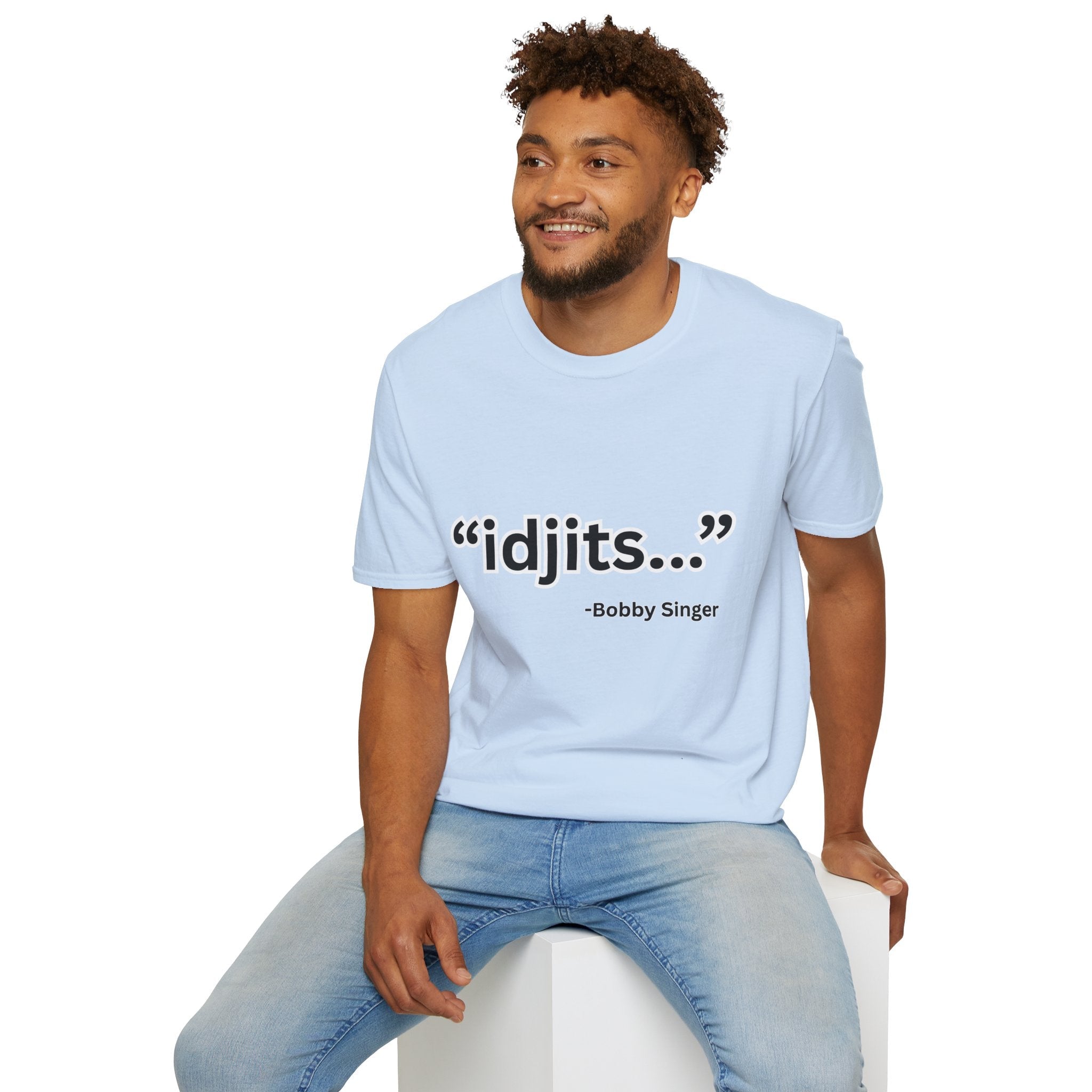 idjits quote T-Shirt | Bobby Singer Supernatural TV Show Tee - Erudition Designs
