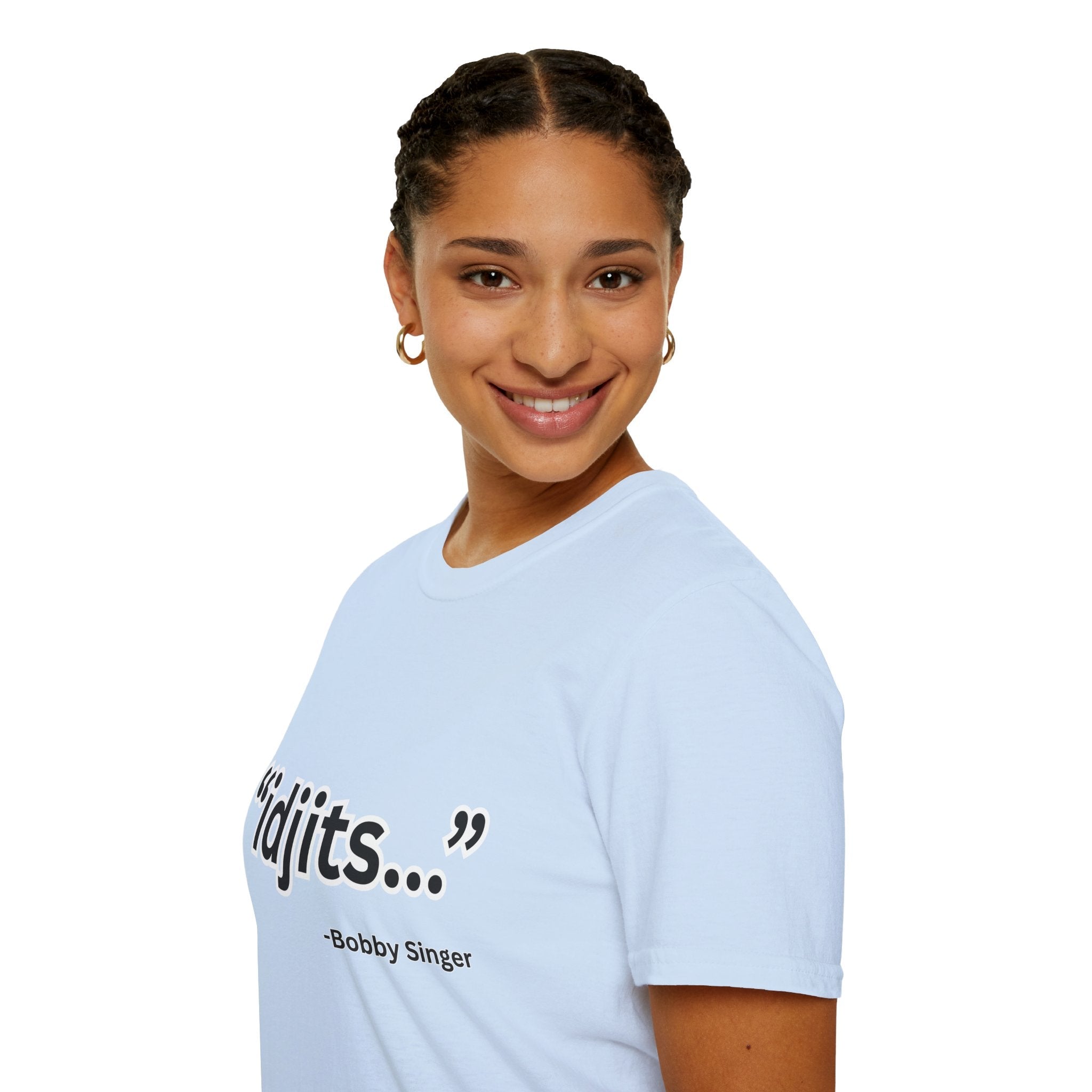 idjits quote T-Shirt | Bobby Singer Supernatural TV Show Tee - Erudition Designs