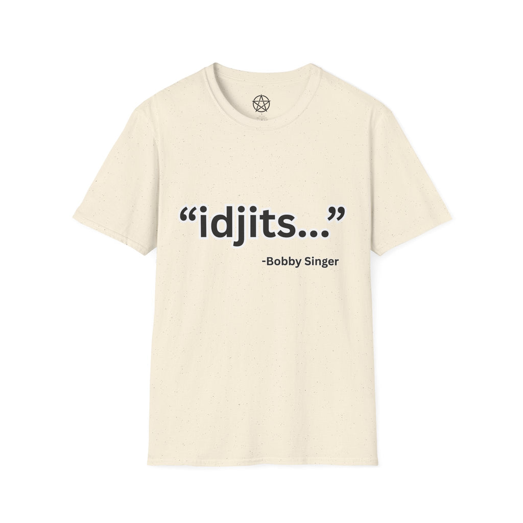 idjits quote T-Shirt | Bobby Singer Supernatural TV Show Tee - Erudition Designs