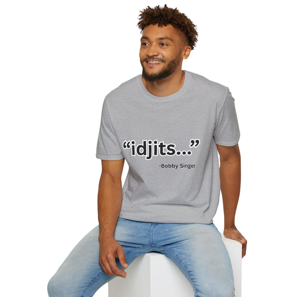 idjits quote T-Shirt | Bobby Singer Supernatural TV Show Tee - Erudition Designs