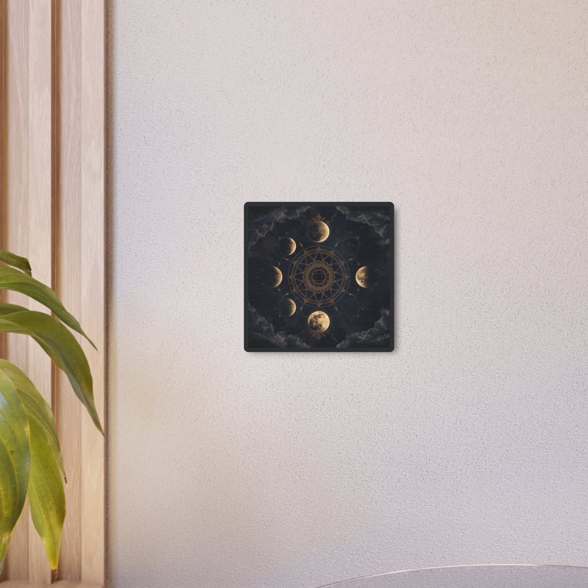 Moon Phase Metal Art Sign — Mystic Celestial Wall Decor - Erudition Designs