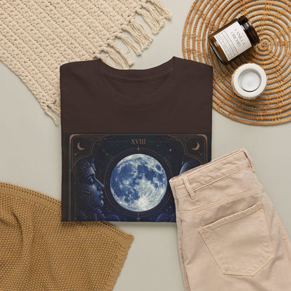 Tarot Moon Tee — The Moon Tarot Graphic T-Shirt - T-Shirt - Printify