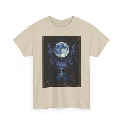Tarot Moon Tee — The Moon Tarot Graphic T-Shirt - T-Shirt - Printify