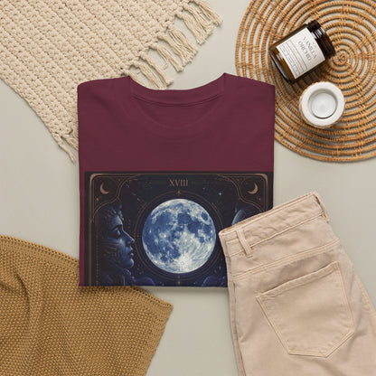 Tarot Moon Tee — The Moon Tarot Graphic T-Shirt - T-Shirt - Printify