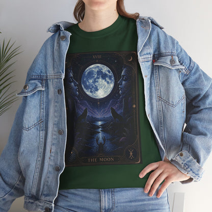 Tarot Moon Tee — The Moon Tarot Graphic T-Shirt - T-Shirt - Printify