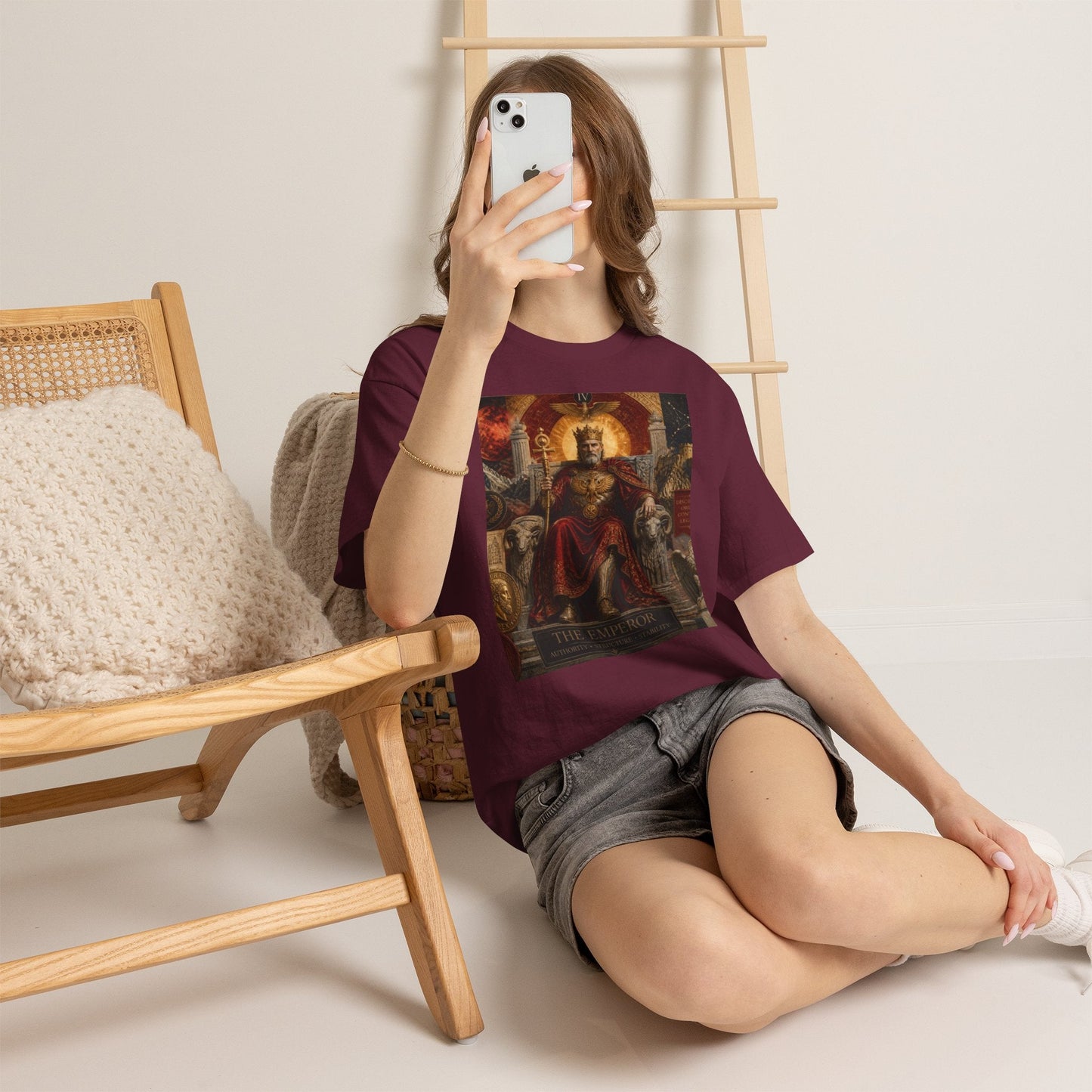 Tarot The Emperor T-Shirt – Vintage Occult Card Graphic Tee - Erudition Designs
