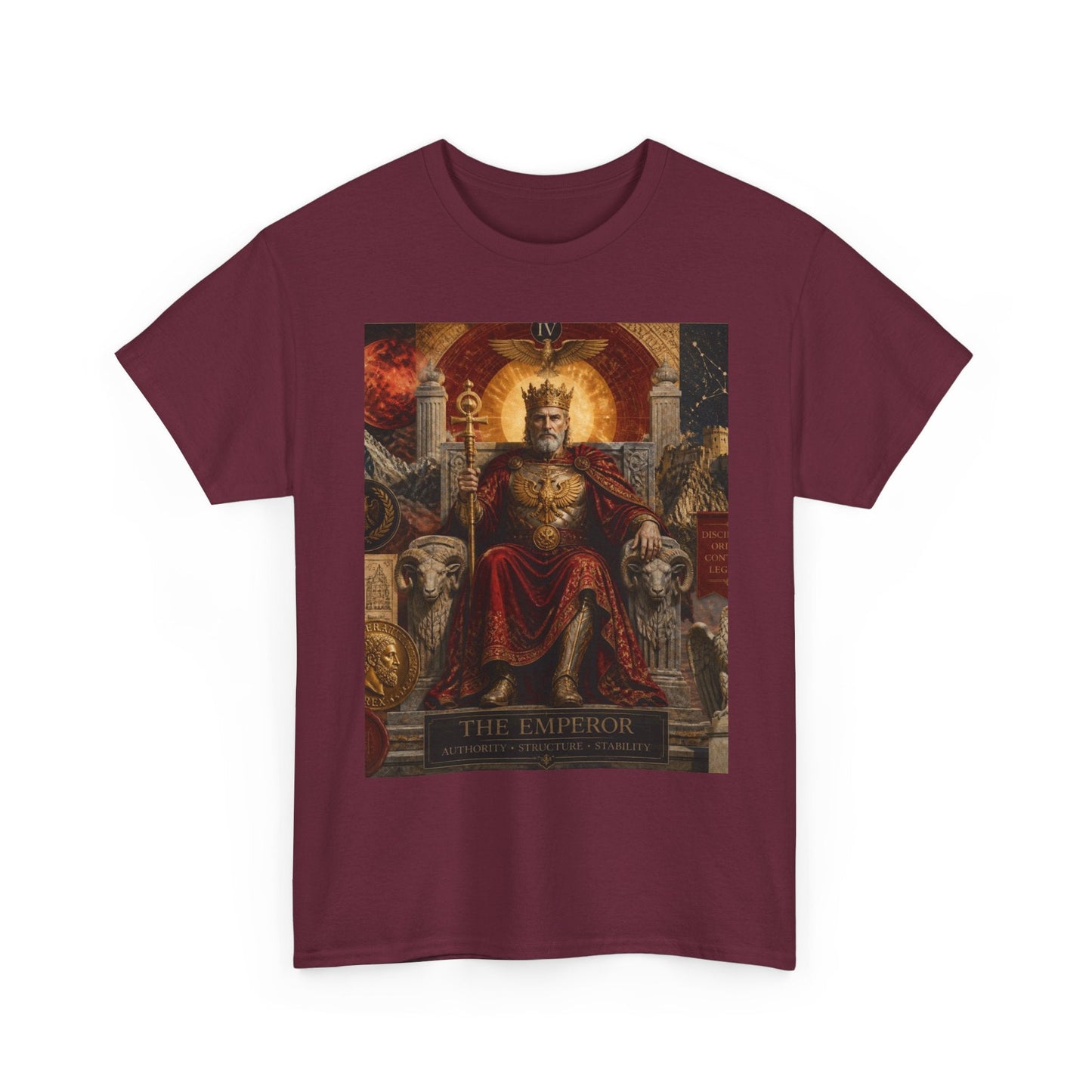 Tarot The Emperor T-Shirt – Vintage Occult Card Graphic Tee - Erudition Designs