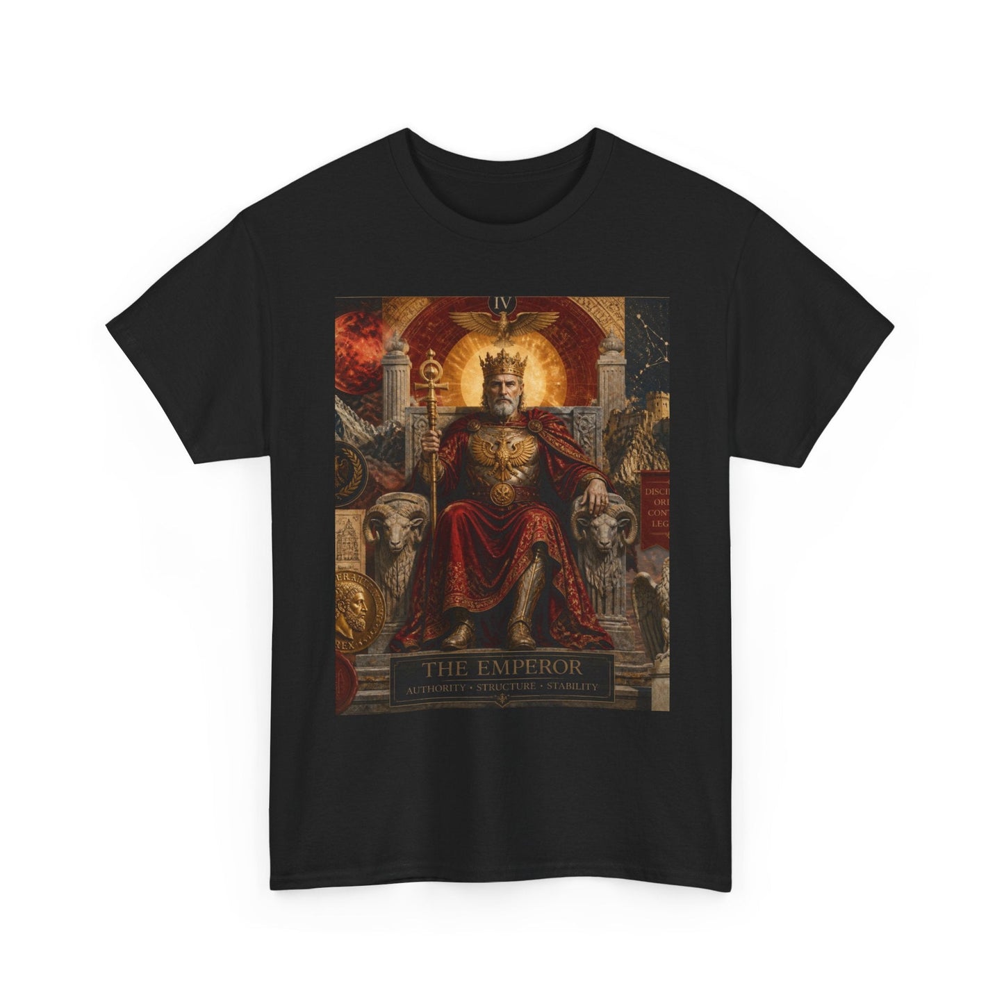 Tarot The Emperor T-Shirt – Vintage Occult Card Graphic Tee - Erudition Designs