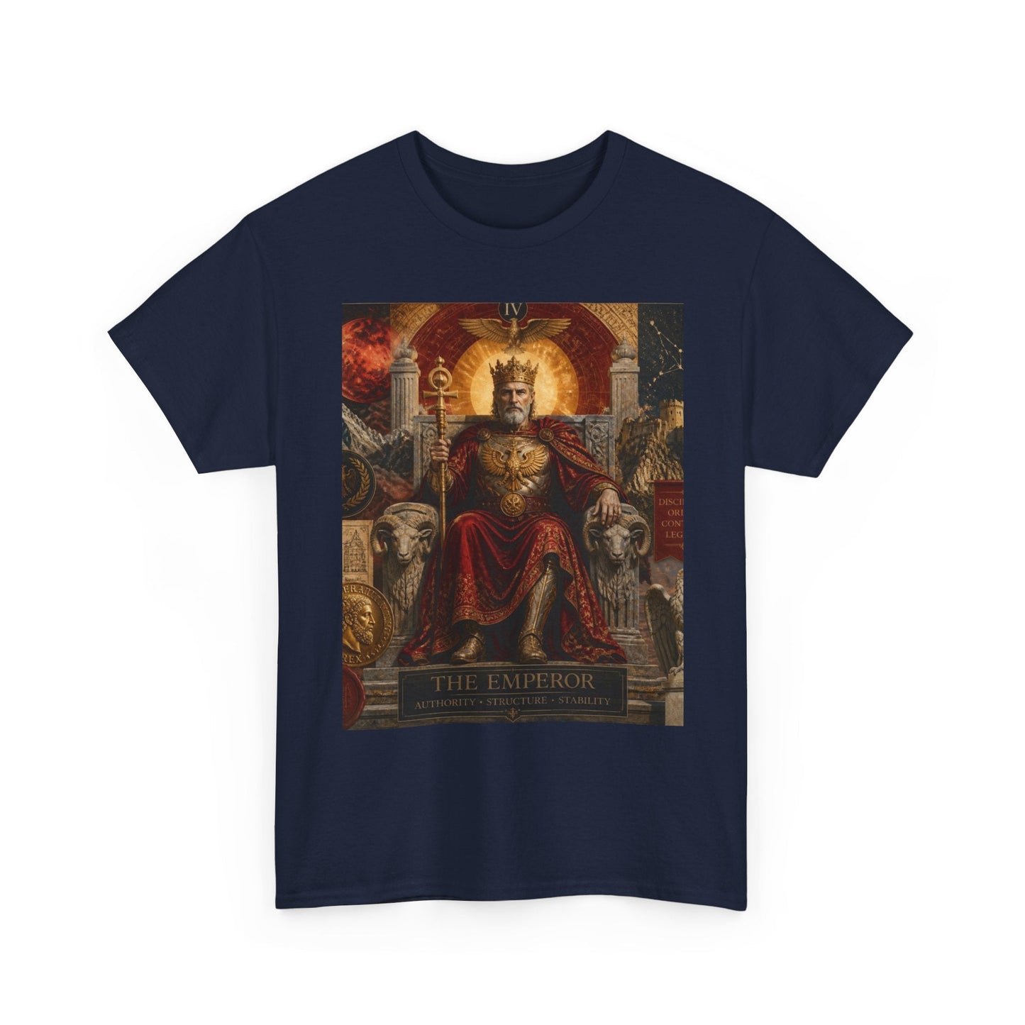 Tarot The Emperor T-Shirt – Vintage Occult Card Graphic Tee - Erudition Designs