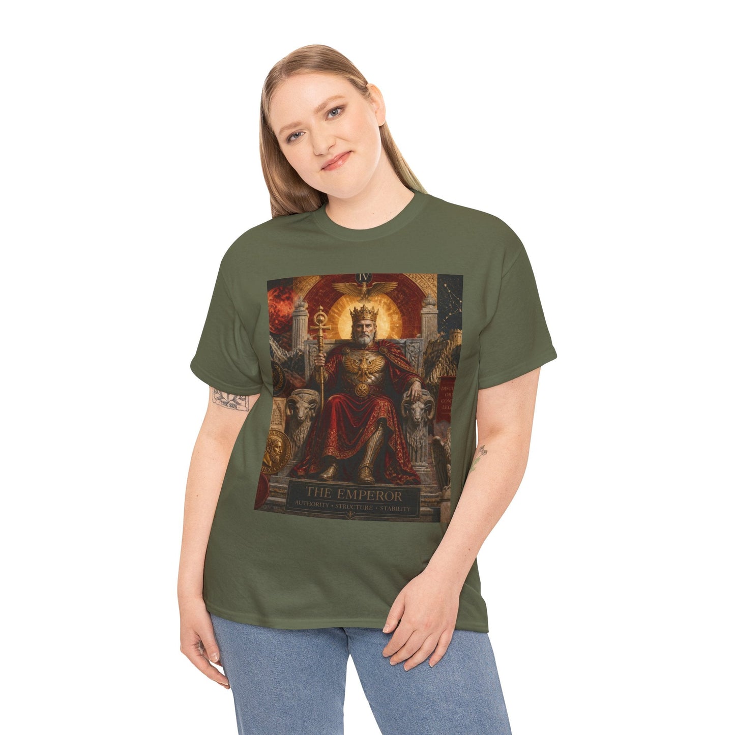 Tarot The Emperor T-Shirt – Vintage Occult Card Graphic Tee - Erudition Designs