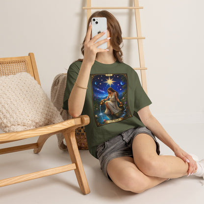 Tarot 'The Star' Graphic Tee — Mystical Astrology Card Shirt - T-Shirt - Printify