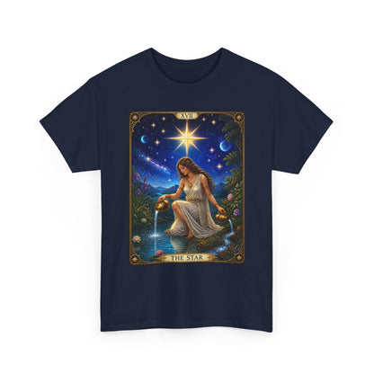 Tarot 'The Star' Graphic Tee — Mystical Astrology Card Shirt - T-Shirt - Printify