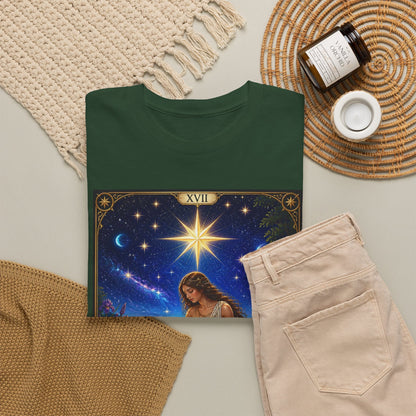 Tarot 'The Star' Graphic Tee — Mystical Astrology Card Shirt - T-Shirt - Printify