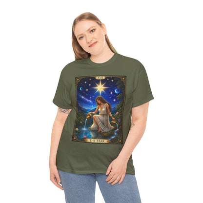 Tarot 'The Star' Graphic Tee — Mystical Astrology Card Shirt - T-Shirt - Printify