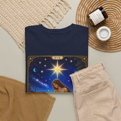 Tarot 'The Star' Graphic Tee — Mystical Astrology Card Shirt - T-Shirt - Printify