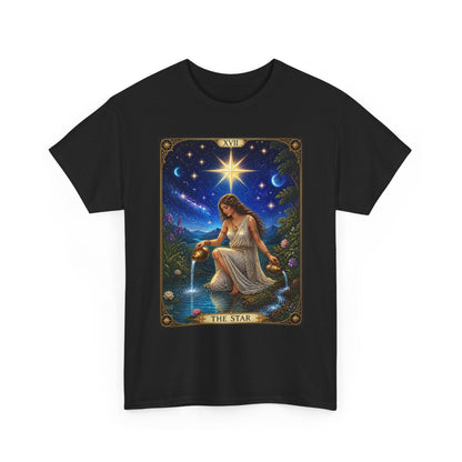 Tarot 'The Star' Graphic Tee — Mystical Astrology Card Shirt - T-Shirt - Printify
