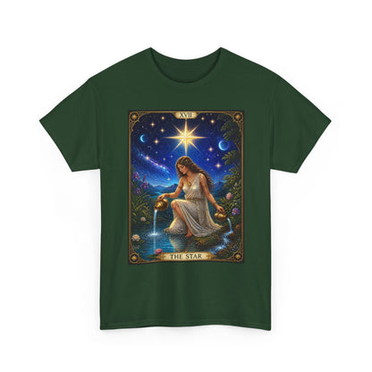 Tarot 'The Star' Graphic Tee — Mystical Astrology Card Shirt - T-Shirt - Printify