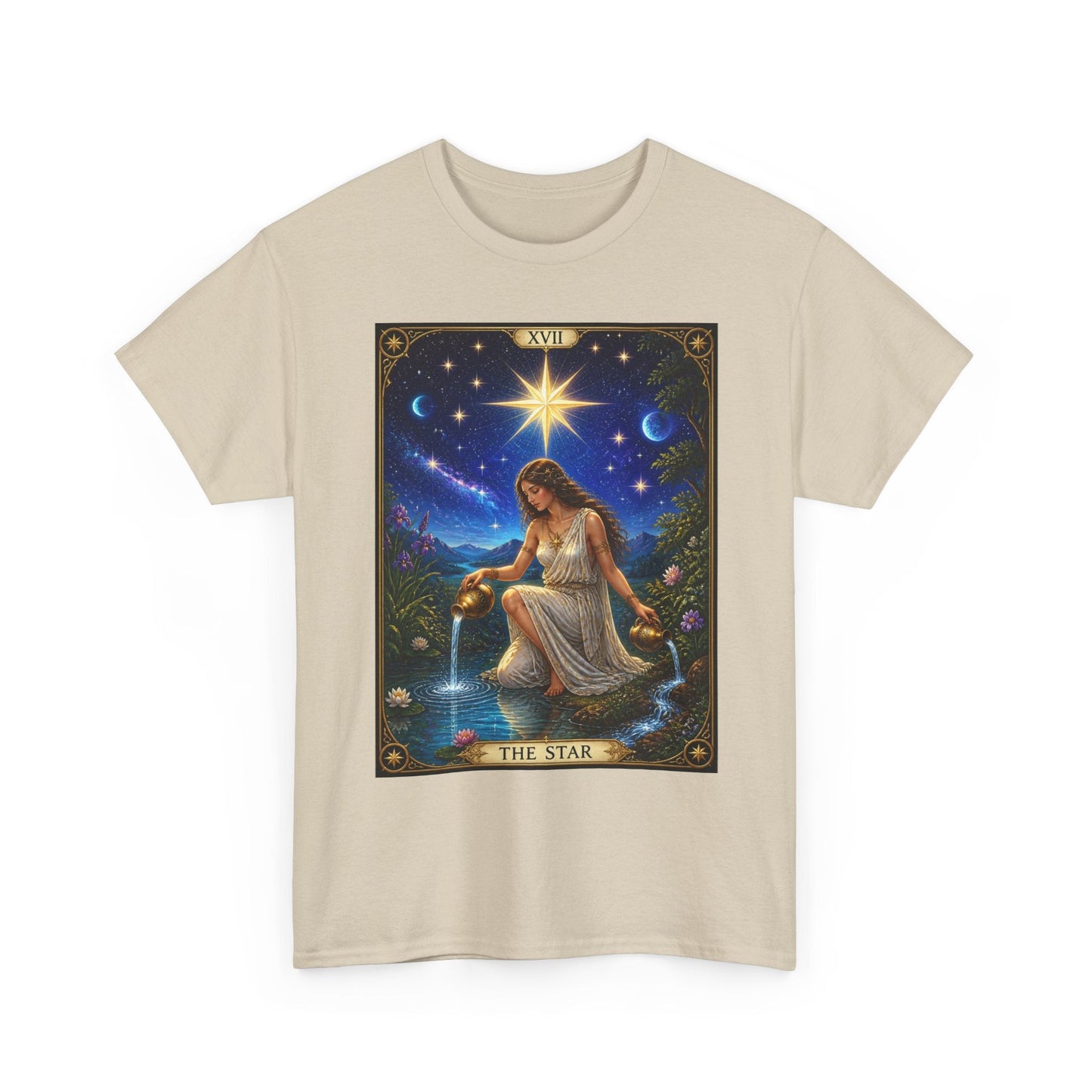 Tarot 'The Star' Graphic Tee — Mystical Astrology Card Shirt - T-Shirt - Printify