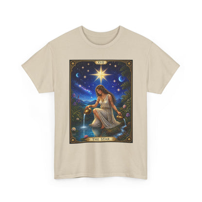 Tarot 'The Star' Graphic Tee — Mystical Astrology Card Shirt - T-Shirt - Printify