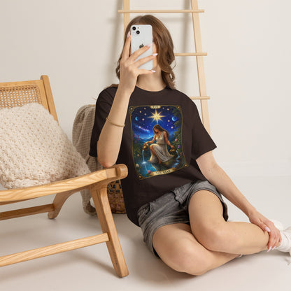 Tarot 'The Star' Graphic Tee — Mystical Astrology Card Shirt - T-Shirt - Printify