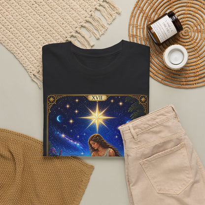 Tarot 'The Star' Graphic Tee — Mystical Astrology Card Shirt - T-Shirt - Printify