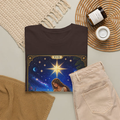 Tarot 'The Star' Graphic Tee — Mystical Astrology Card Shirt - T-Shirt - Printify