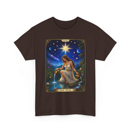 Tarot 'The Star' Graphic Tee — Mystical Astrology Card Shirt - T-Shirt - Printify