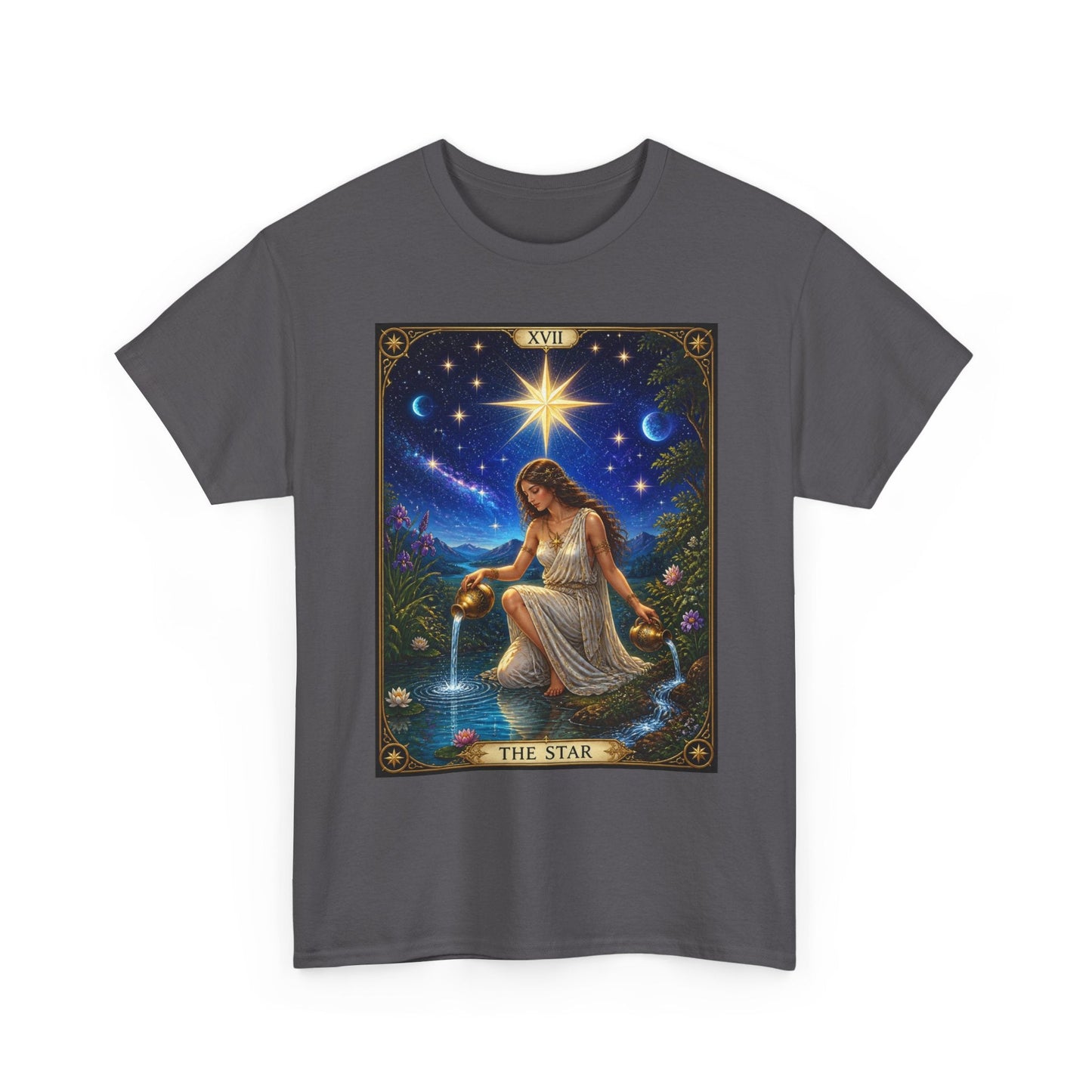 Tarot 'The Star' Graphic Tee — Mystical Astrology Card Shirt - T-Shirt - Printify