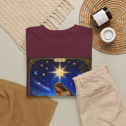 Tarot 'The Star' Graphic Tee — Mystical Astrology Card Shirt - T-Shirt - Printify