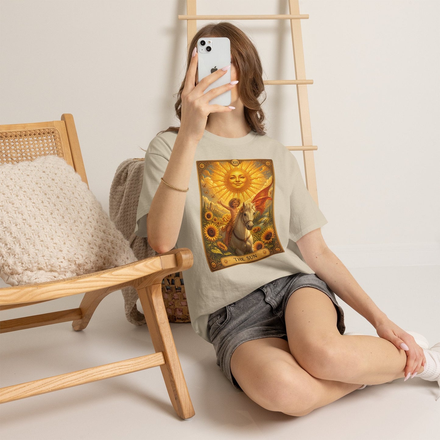 Tarot The Sun T-Shirt — Tarot Card Tee - T-Shirt - Printify