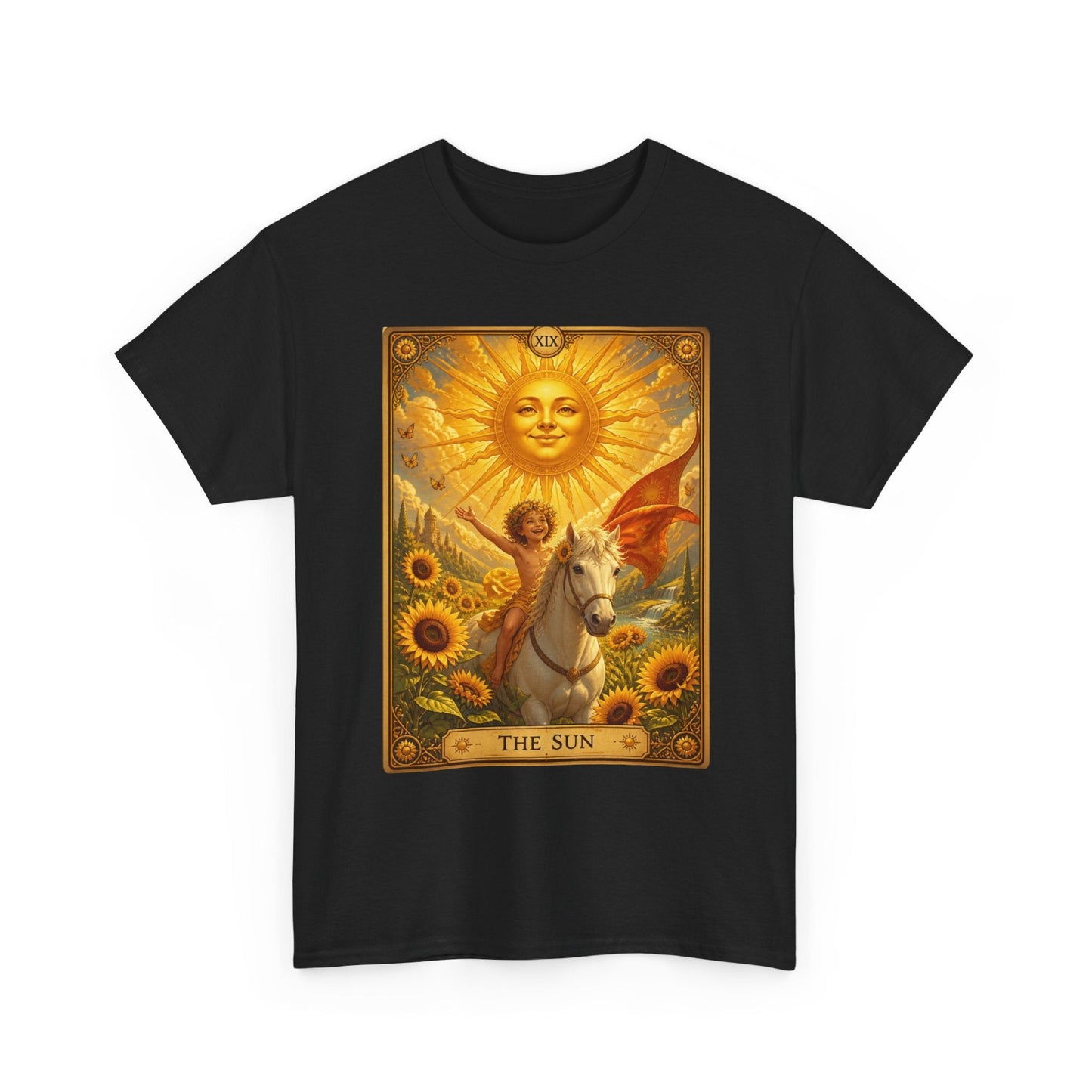 Tarot The Sun T-Shirt — Tarot Card Tee - T-Shirt - Printify