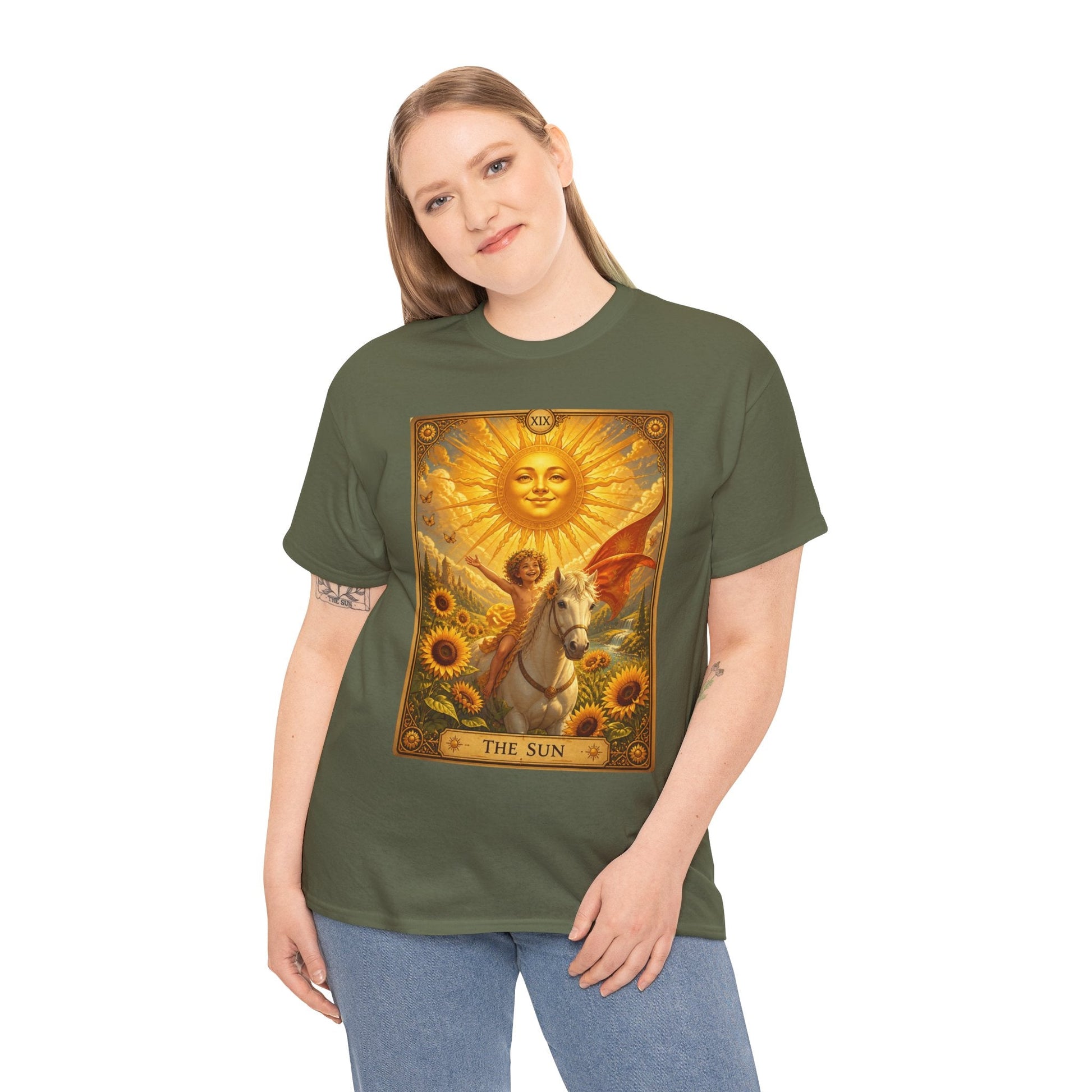 Tarot The Sun T-Shirt — Tarot Card Tee - T-Shirt - Printify