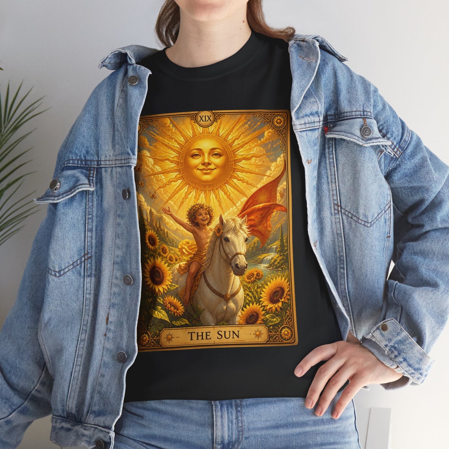 Tarot The Sun T-Shirt — Tarot Card Tee - T-Shirt - Printify