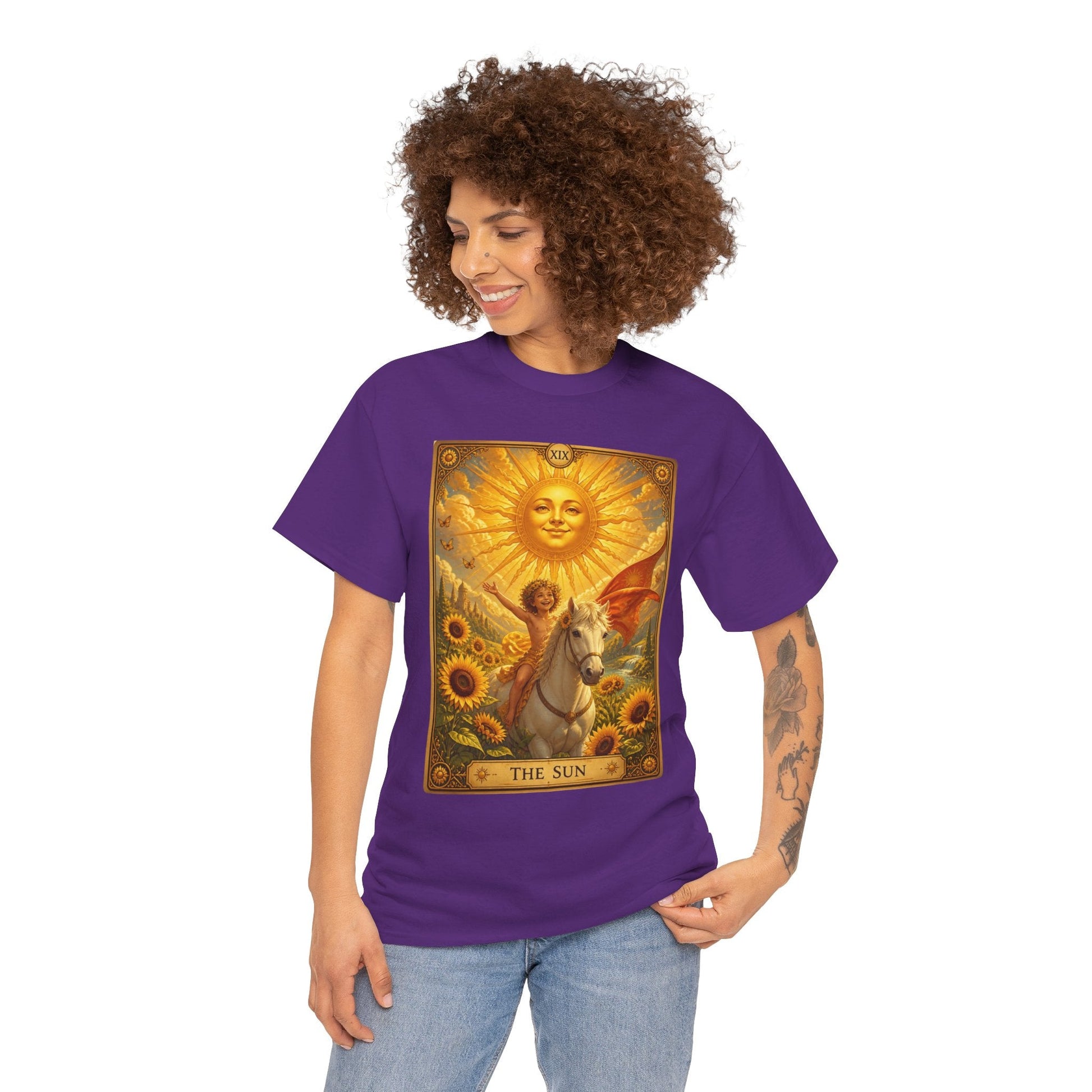 Tarot The Sun T-Shirt — Tarot Card Tee - T-Shirt - Printify