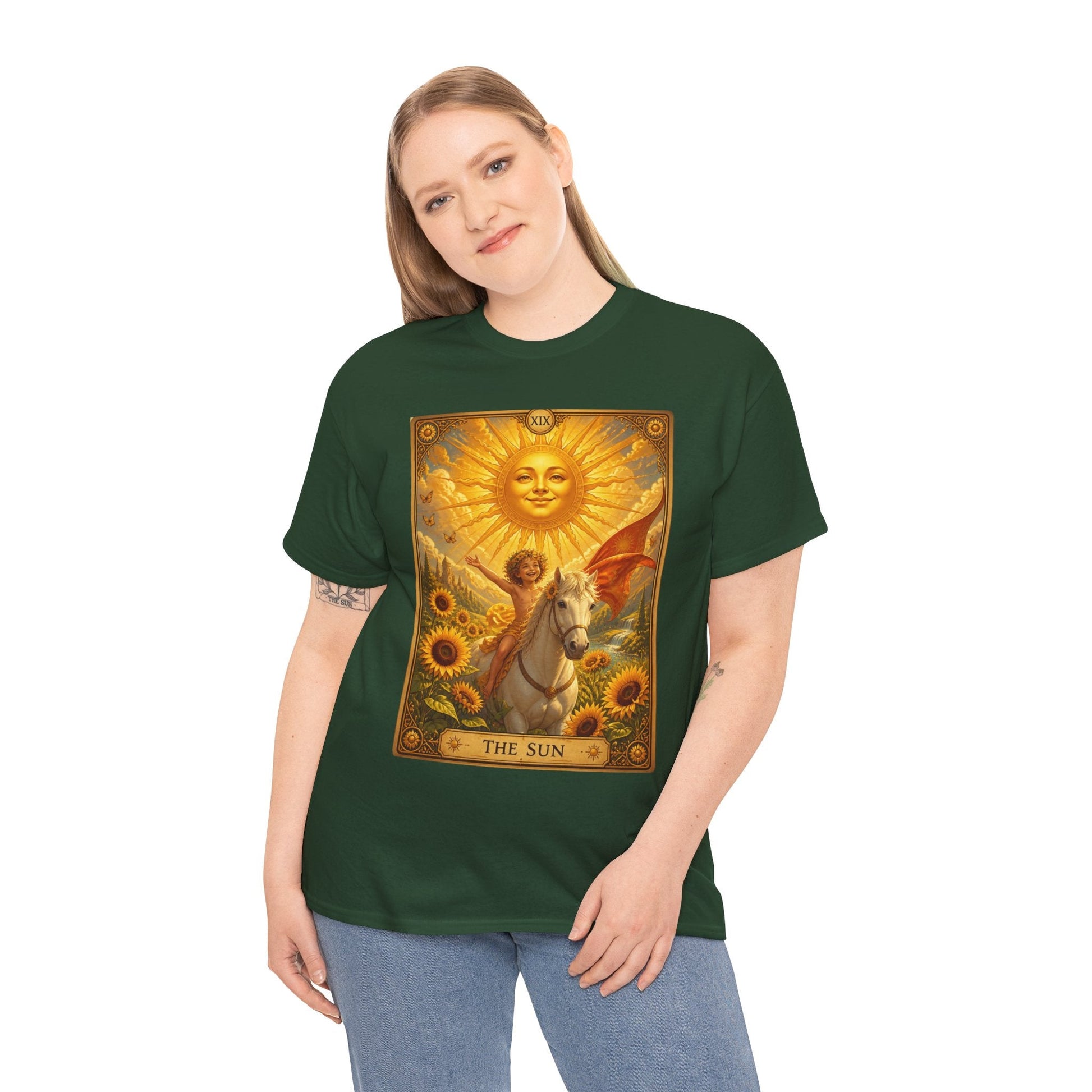 Tarot The Sun T-Shirt — Tarot Card Tee - T-Shirt - Printify