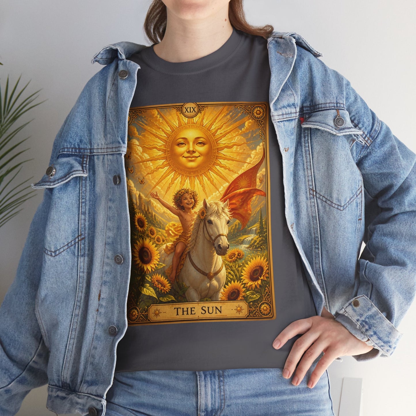Tarot The Sun T-Shirt — Tarot Card Tee - T-Shirt - Printify