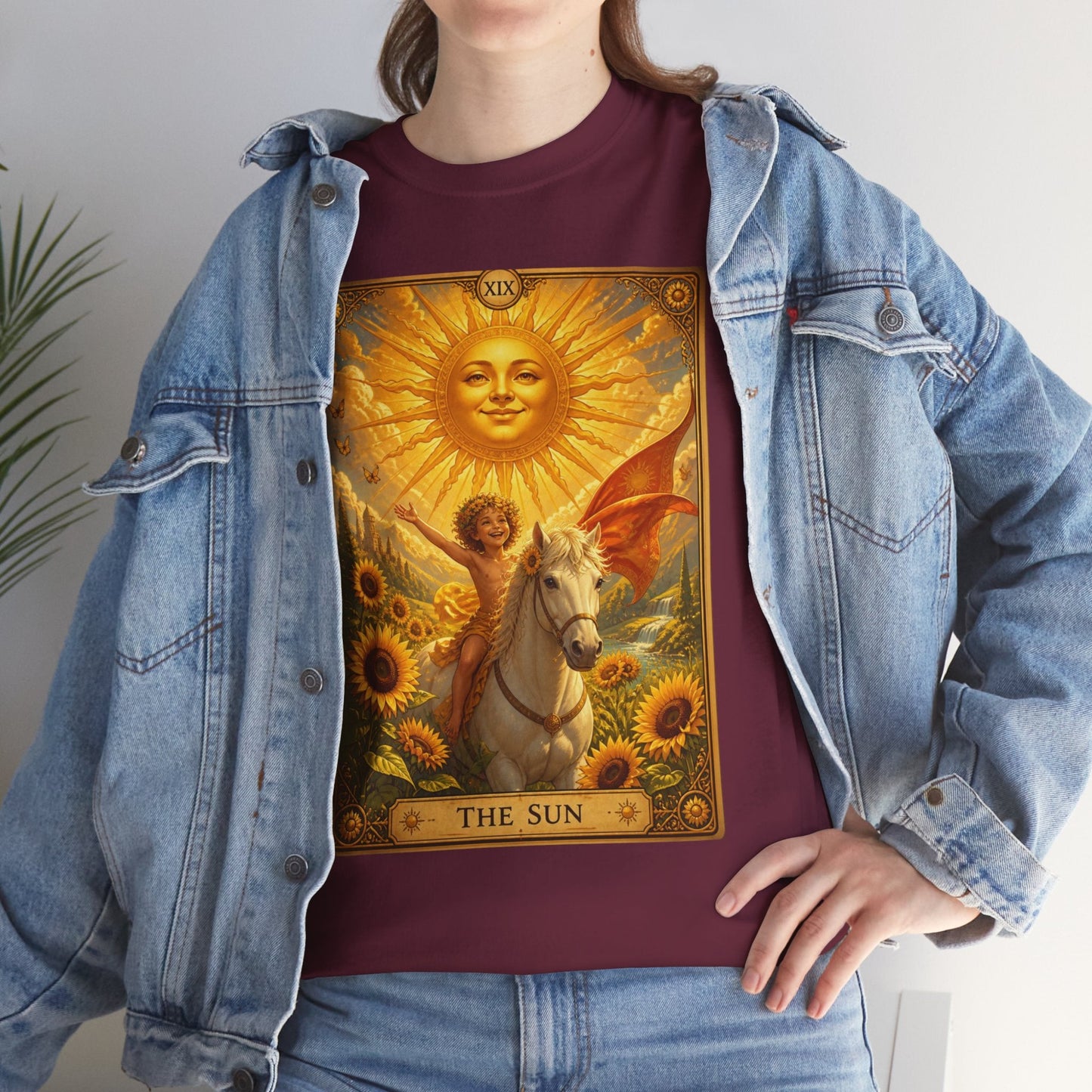 Tarot The Sun T-Shirt — Tarot Card Tee - T-Shirt - Printify