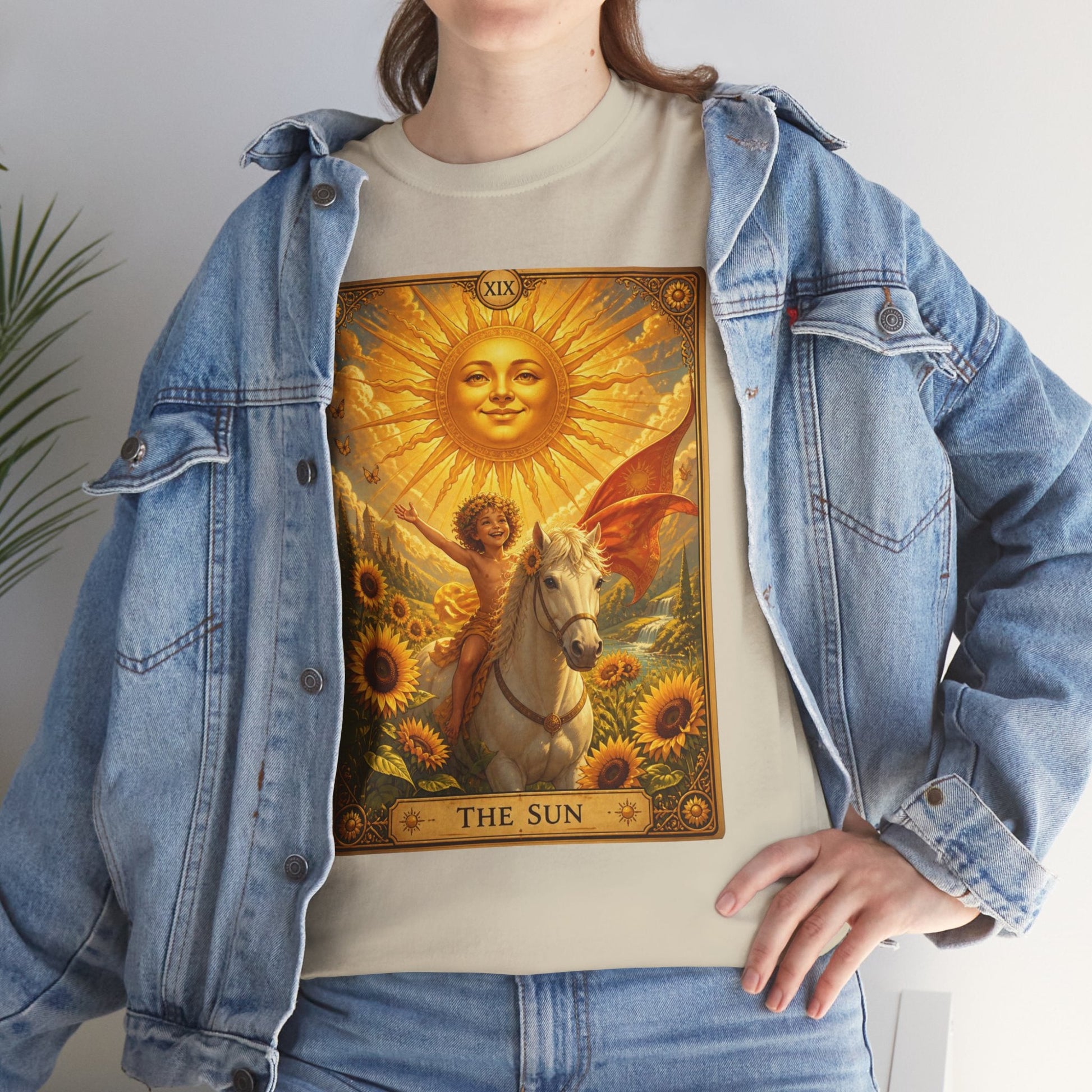 Tarot The Sun T-Shirt — Tarot Card Tee - T-Shirt - Printify
