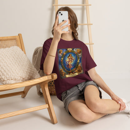 Tarot "The World" T-Shirt — Vintage Major Arcana Card Tee - T-Shirt - Printify