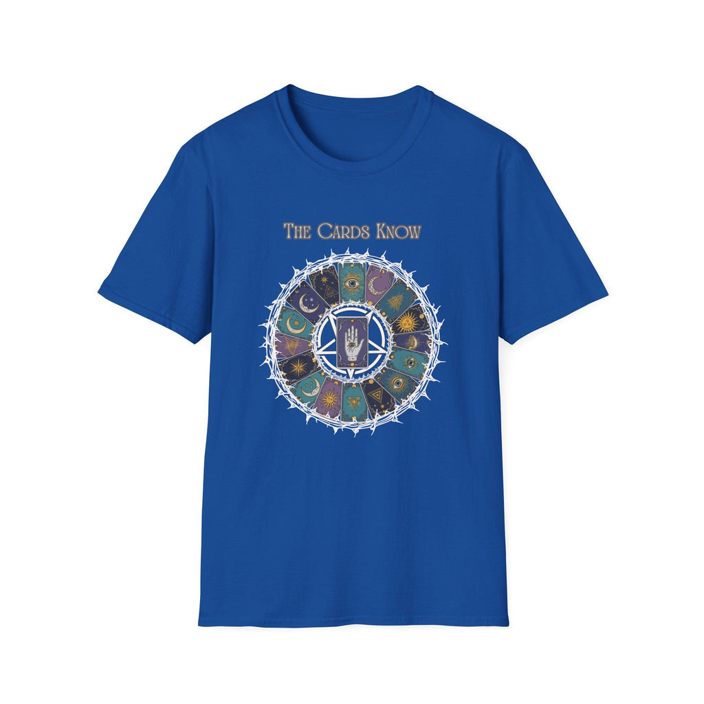 Tarot Wheel Illustration The Cards Know T-Shirt | Fortune Reading Tee - Erudition Designs