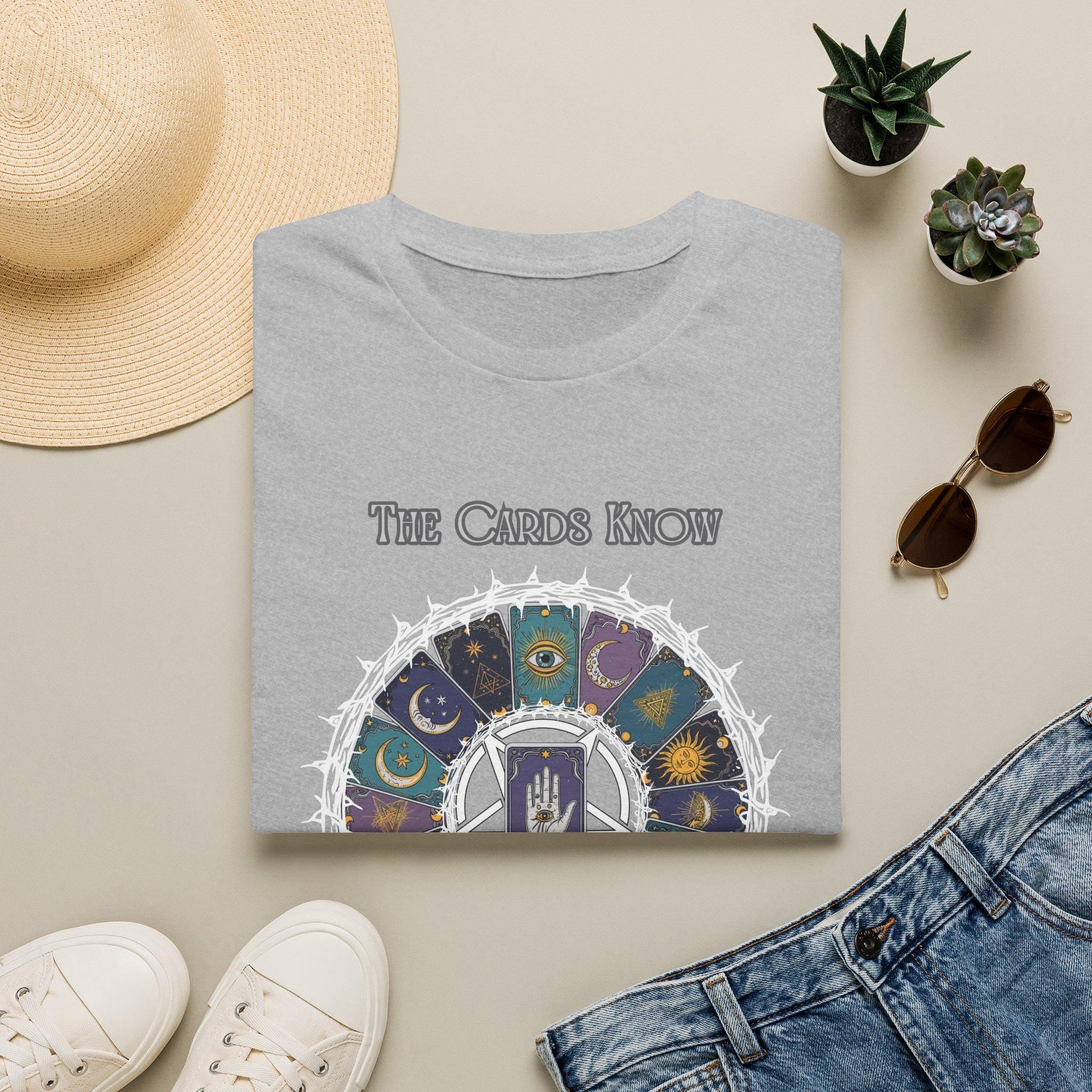 Tarot Wheel Illustration The Cards Know T-Shirt | Fortune Reading Tee - Erudition Designs