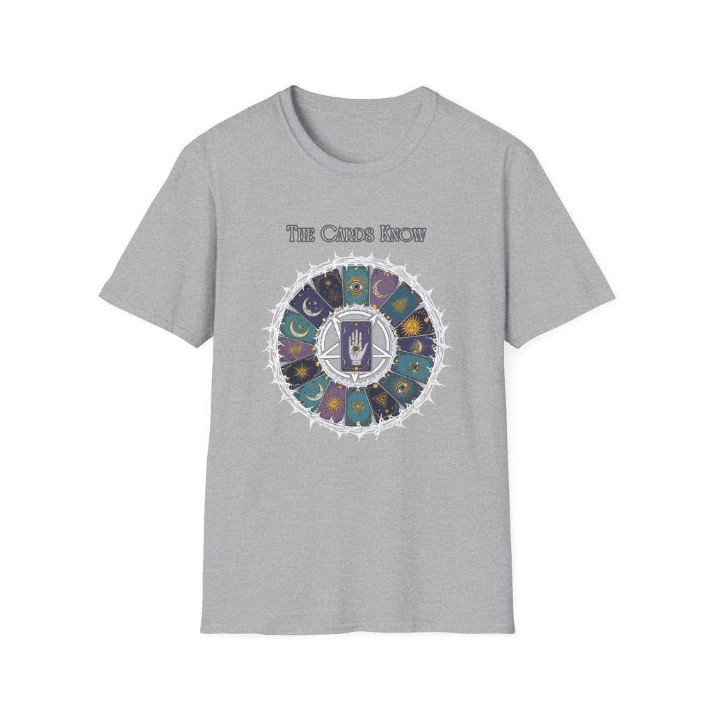 Tarot Wheel Illustration The Cards Know T-Shirt | Fortune Reading Tee - Erudition Designs