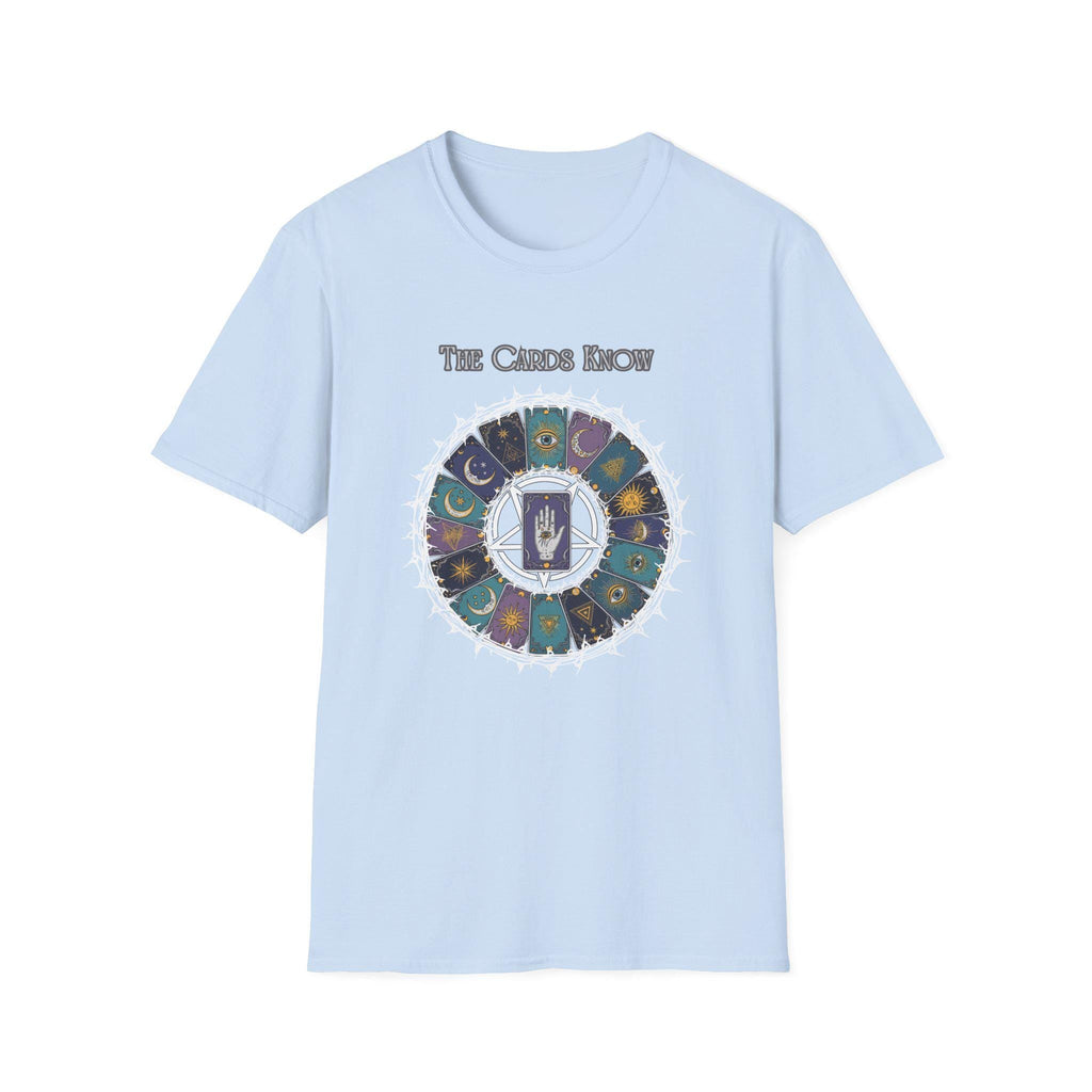 Tarot Wheel Illustration The Cards Know T-Shirt | Fortune Reading Tee - Erudition Designs