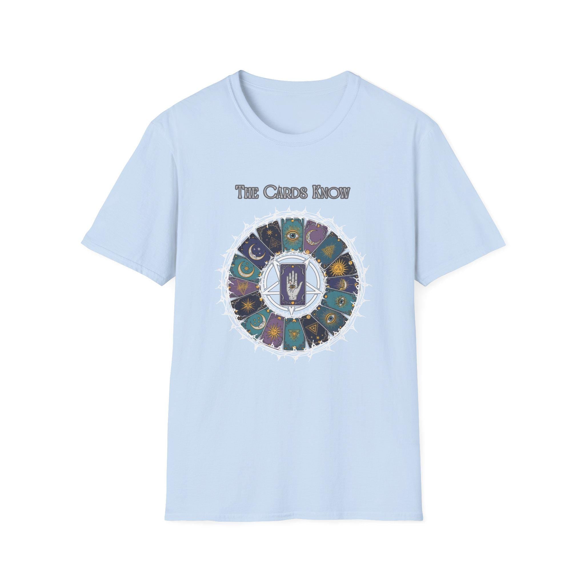 Tarot Wheel Illustration The Cards Know T-Shirt | Fortune Reading Tee - Erudition Designs