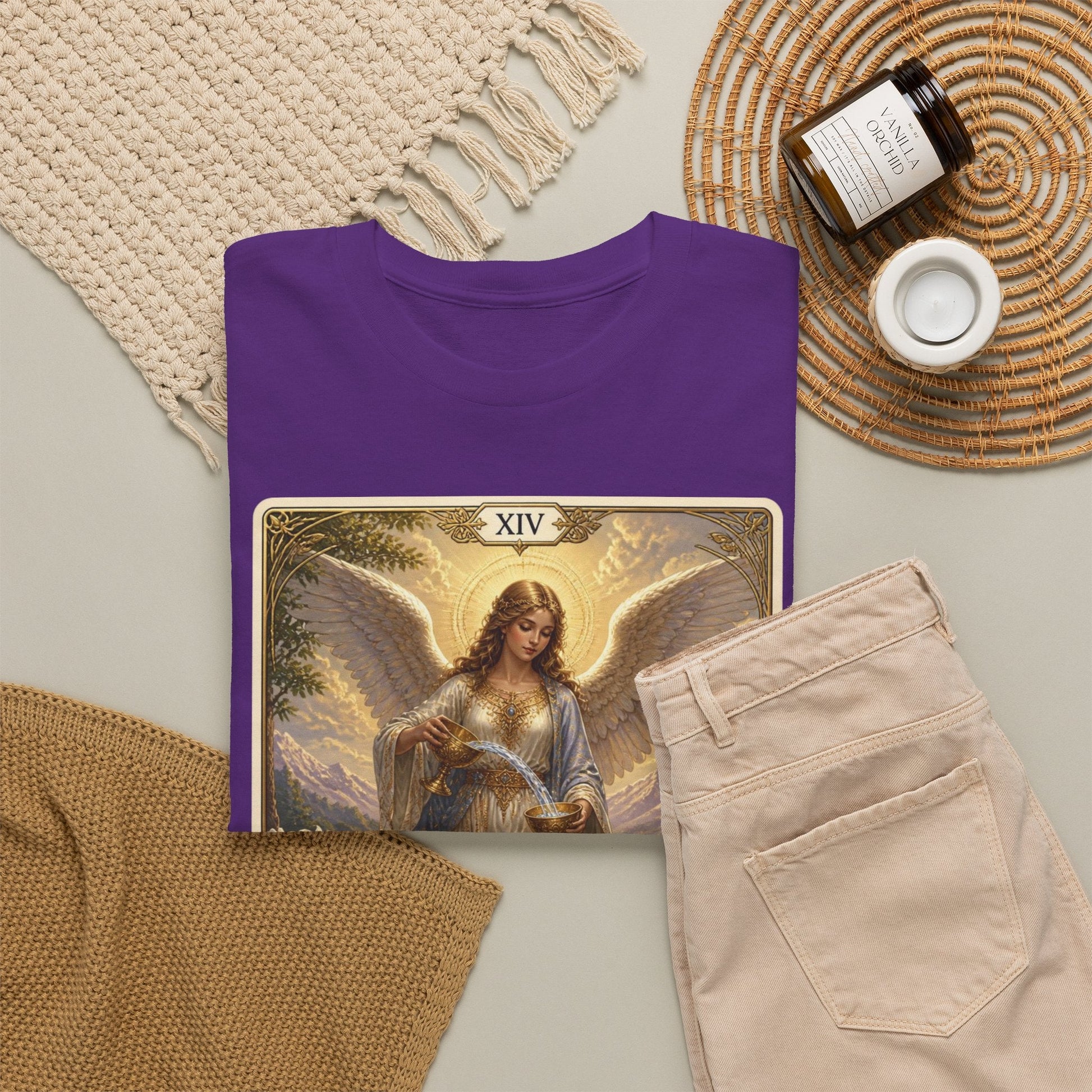 Temperance Tarot Tee — Angel Tarot Card T-Shirt - T-Shirt - Printify