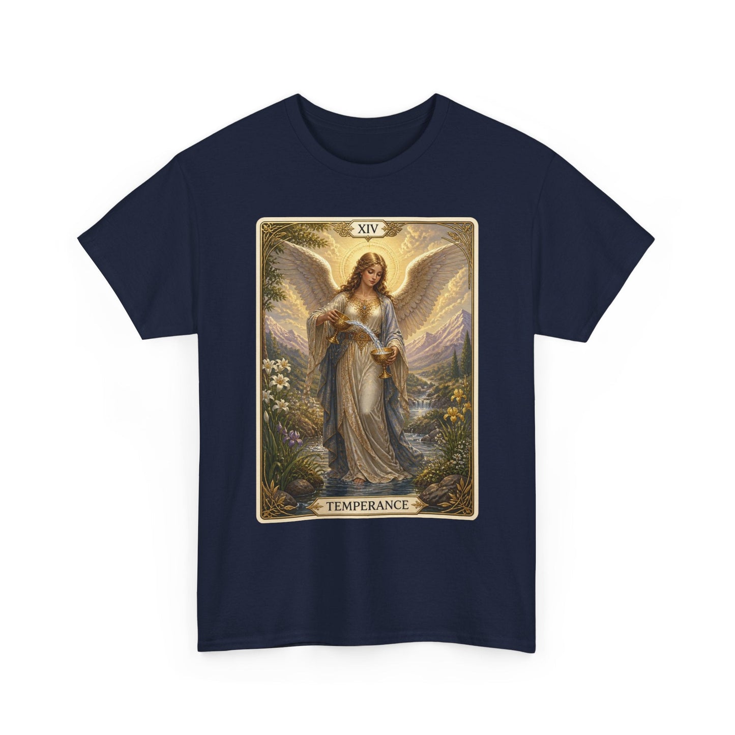 Temperance Tarot Tee — Angel Tarot Card T-Shirt - T-Shirt - Printify