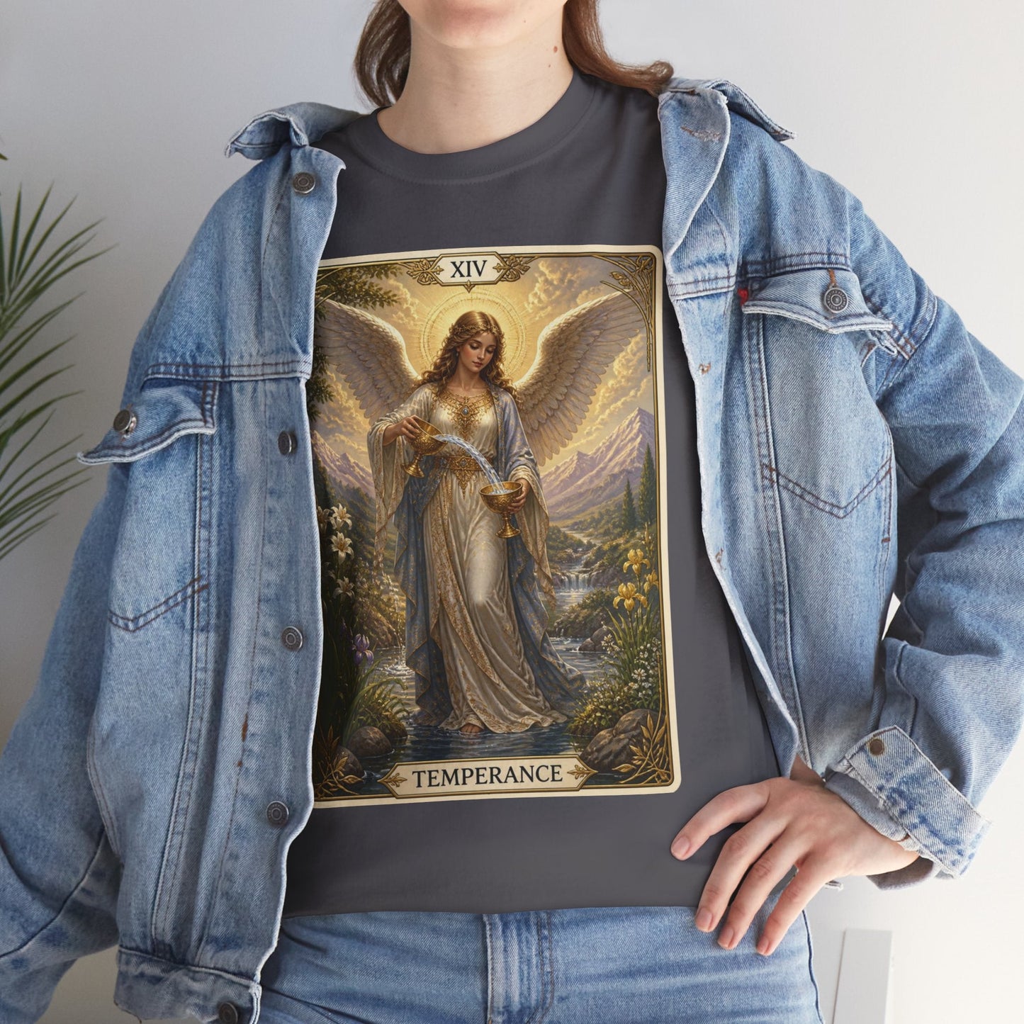Temperance Tarot Tee — Angel Tarot Card T-Shirt - T-Shirt - Printify