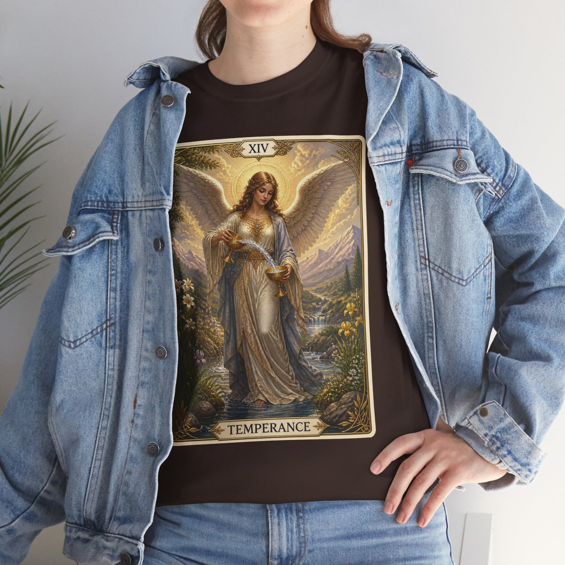 Temperance Tarot Tee — Angel Tarot Card T-Shirt - T-Shirt - Printify