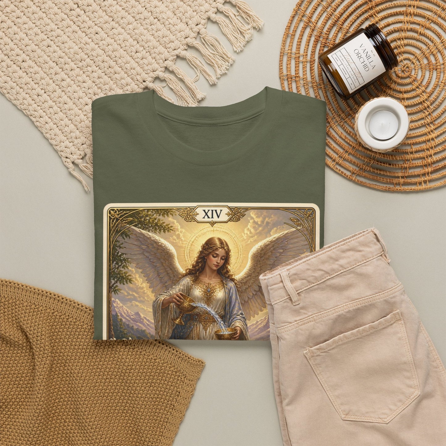 Temperance Tarot Tee — Angel Tarot Card T-Shirt - T-Shirt - Printify